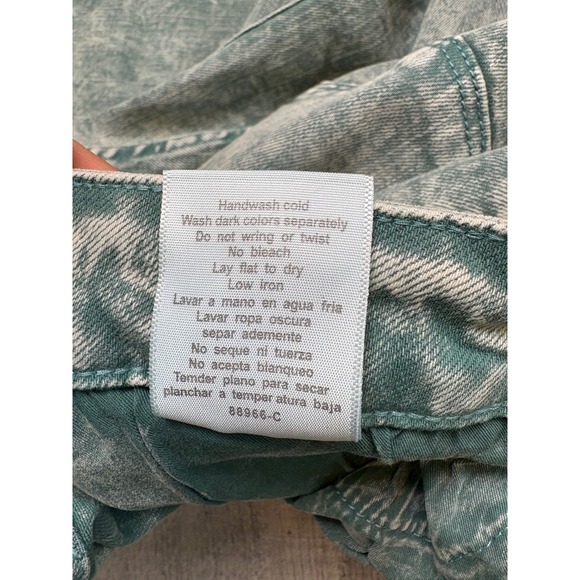 Judy Blue‎ Women's Sea Green High Rise Raw Hem Dad Jeans NWT Size 20W - Picture 14 of 16